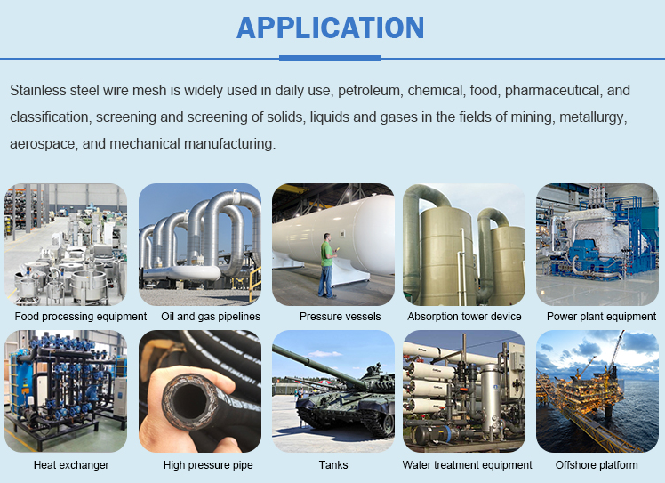 stainless steel woven wire mesh application